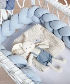 Nordic Coast Tresse De Lit Coton Jersey Bleu Clair 200 Cm -Bloom-boutique tresse de lit coton jersey bleu clair 200 cm 4