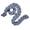 Nordic Coast Tresse De Lit Coton Tricoté Bleu 200 Cm