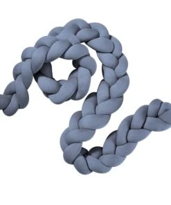 Nordic Coast Tresse De Lit Coton Tricoté Bleu 200 Cm