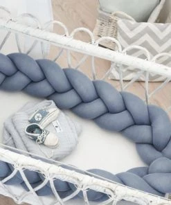 Nordic Coast Tresse De Lit Coton Tricoté Bleu 200 Cm -Bloom-boutique tresse de lit coton tricote bleu 200 cm 4