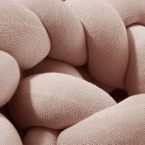 Nordic Coast Tresse De Lit Coton Tricotée Rose 200 Cm 2 Nordic Coast Tresse De Lit Coton Tricotée Rose 200 Cm – Image 2